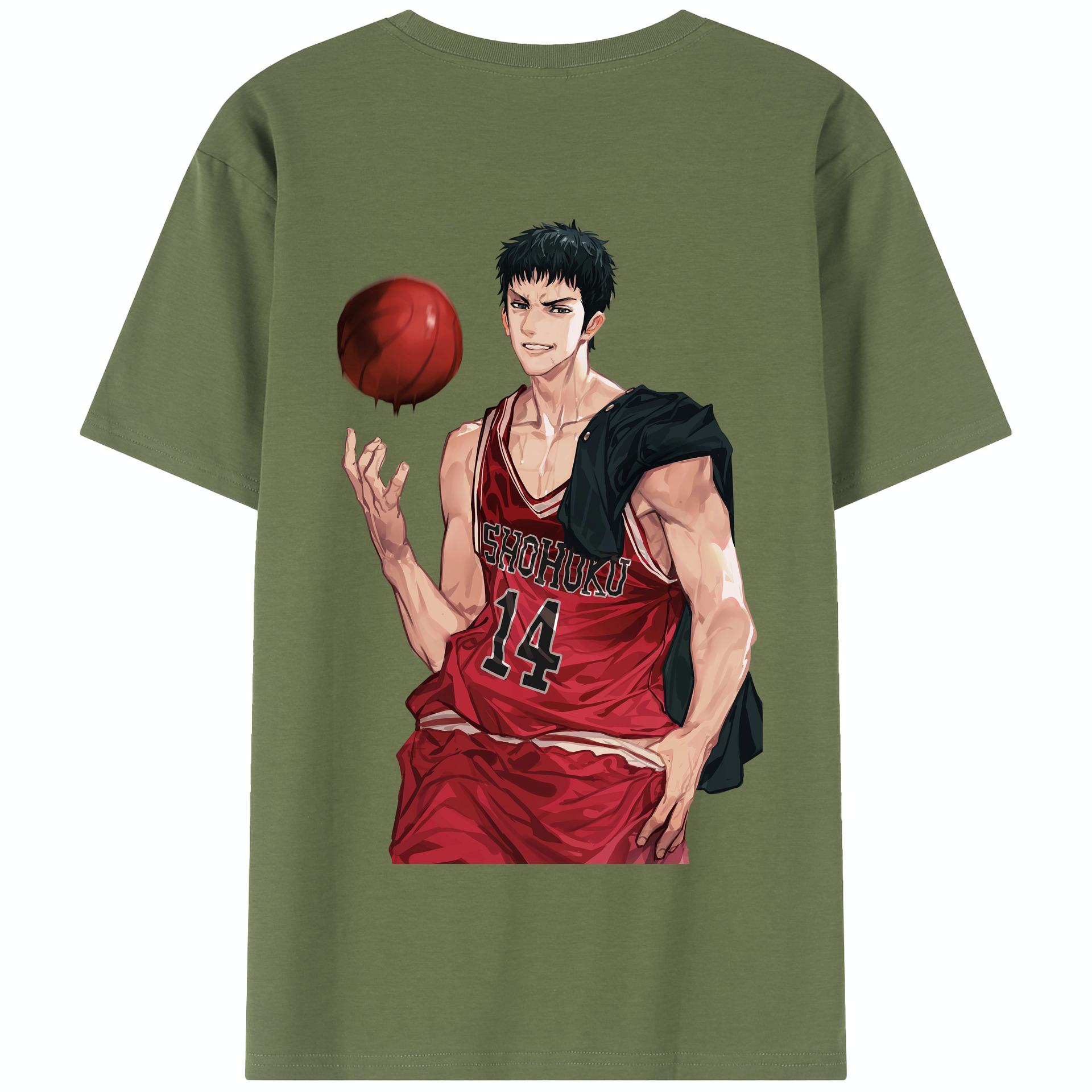SLAM DUNK／スラムダンク 綿100％半袖Tシャツ（背面プリント）